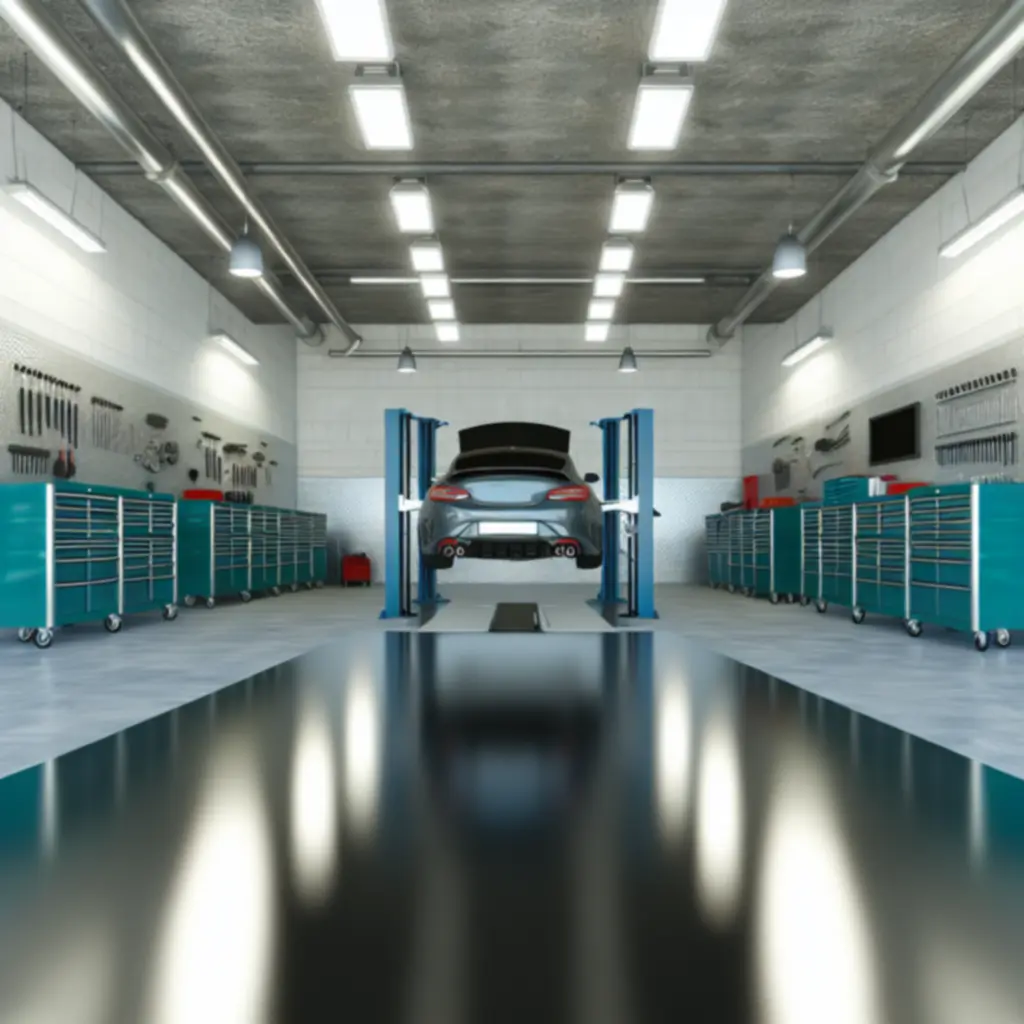 Czyste i nowoczesne stanowisko naprawcze